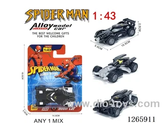 1:43 pull back alloy car 3 mixed