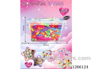 700PCS DIY Beaded Jewelry Set, Headbands*3; Bracelets*8, Instruction Manual*1