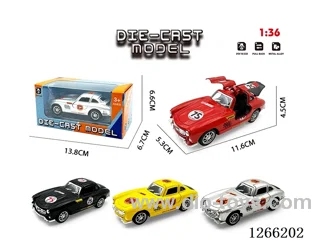 1:36 pull back alloy car