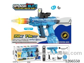 350ML B/O water gun with light included battery