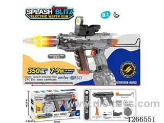350ML B/O water gun with light included battery