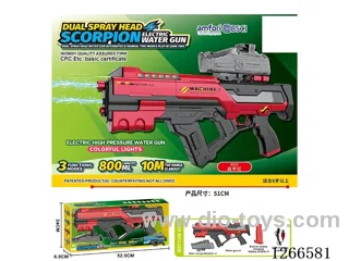 800ML B/O water gun with light included battery (Manual/Automatic Dual Mode)