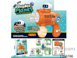 21-holes bubble machine W L/M not included battery