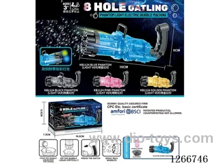 8-holes bubble machine with light not included battery