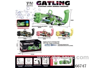 8-holes bubble machine with light not included battery
