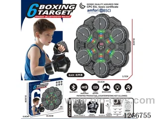 6-Button Smart Bluetooth Music Punching Target included battery
