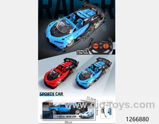 1:18 4 ch racing car with light，include battery
