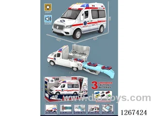 Rail-Launched Inertial car with music/2 free wheel alloy cars