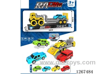 DIY/Transformable/Storage Track Launch Car with 1 cars