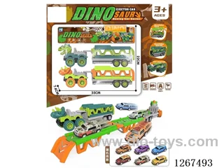 DIY/Transforming/Storage Track Inertia-Launch Car (2 Random Metal Cars Included)