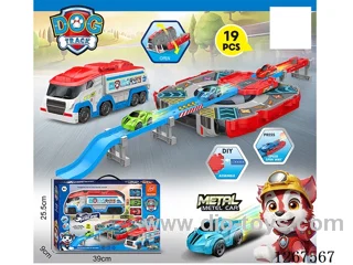 Launch Pad Alloy Rail Car (19PCS) with 3 Small Cars