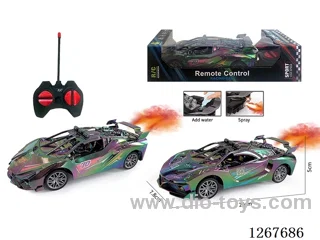 1:24 27MHZ 4ch RC car with spray not included battery