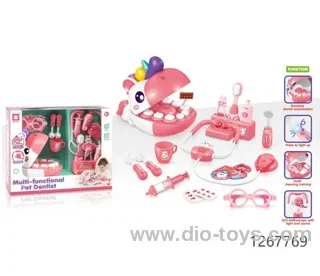 Unicorn Doctor Set Toys Teeth Cleaning Training