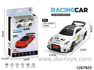 2.4G 1:43 4 ch racing car with light，include battery