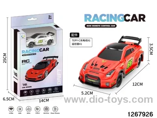 2.4G 1:43 4 ch racing car with light，include battery