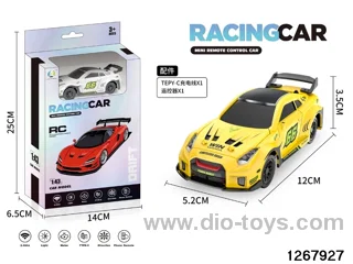 2.4G 1:43 4 ch racing car with light，include battery