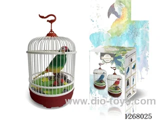 Single Parrot Cage - Voice-Activated