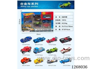 1:64 free wheel alloy car 10PCS