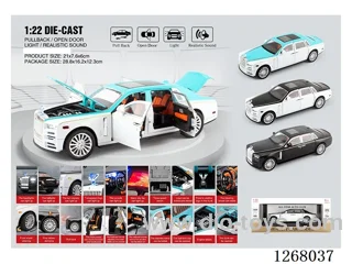 1:22 pull back alloy car W L/M
