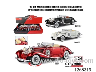 1:24 pull back alloy car W L/M 6PCS