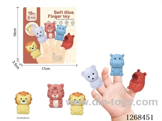Soft Rubber Finger Puppets 5PCS