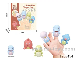 Soft Rubber Finger Puppets 5PCS