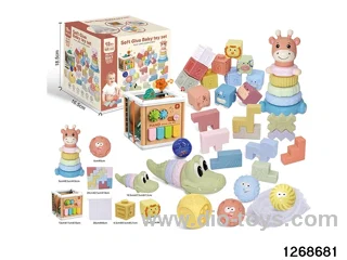 6 in 1 baby toys in color box