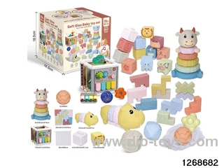 6 in 1 baby toys in color box