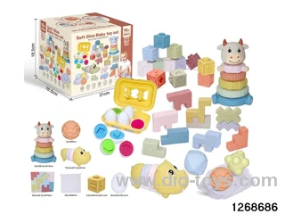 6 in 1 baby toys in color box