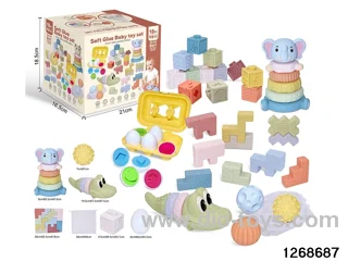 6 in 1 baby toys in color box