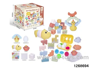 6 in 1 baby toys in color box