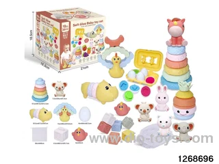 6 in 1 baby toys in color box