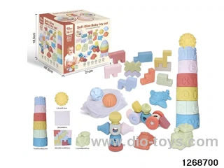 6 in 1 baby toys in color box
