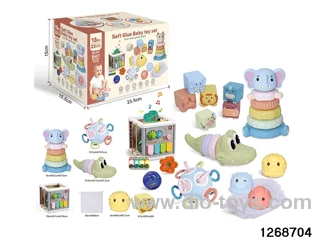 6 in 1 baby toys in color box