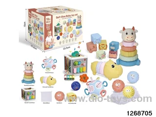 6 in 1 baby toys in color box