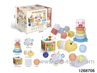 6 in 1 baby toys in color box