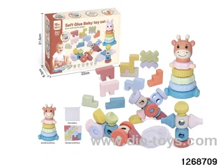 6 in 1 baby toys in color box