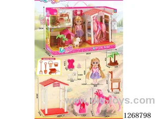 Barbie Farm Horse Stable Set