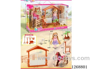 Barbie Farm Horse Outdoor Fence Set