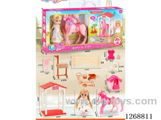 Barbie Farm Horse Grooming Set