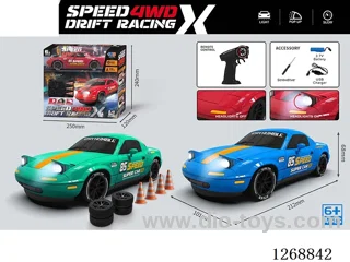 2.4G rc car with light included battery