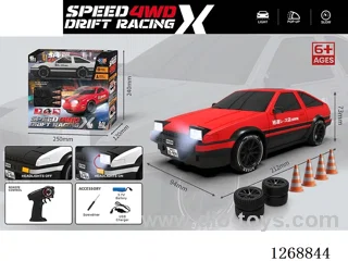 2.4G rc car with light included battery