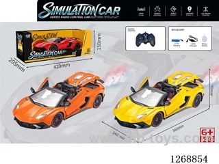 1:12 6ch rc car with spray included battery