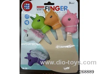 5PCS Vinyl finger puppets