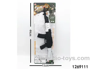 gun toy in tied on card