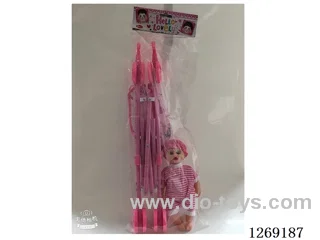 55CM Plastic stroller with 12-inch empty doll