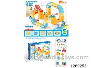 Building Block DIY Magnetic Track Car 98PCS