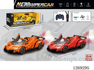 2.4G 1:14 RC car with spray/watch remote control included battery 3 colors