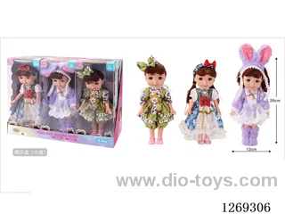 10-inch fully-vinyl Doll with Four-Voice IC (6-Pack) (included battery)