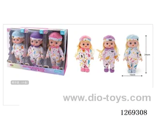 12-inch fully-vinyl Doll with Four-Voice IC (6-Pack) (included battery)